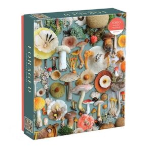 Galison Foraged Jigsaw Puzzle Mushrooms Nature 1000 Pieces